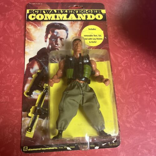 Vintage Schwarzenegger Commando Action Figure Diamond Toymakers 1985 Read