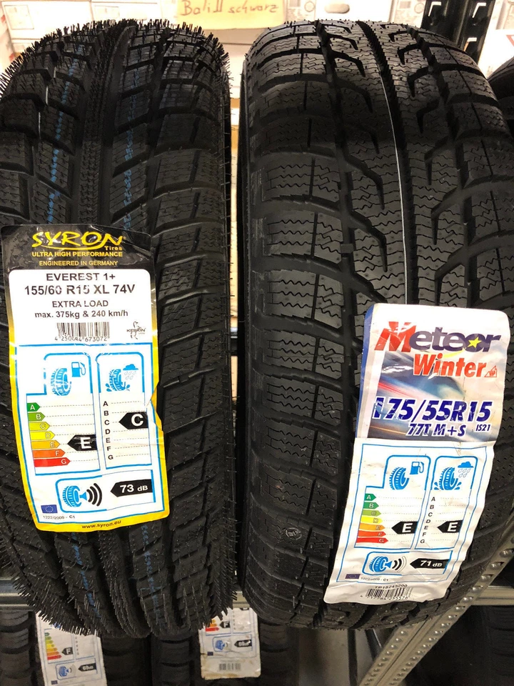 Winterreifen smart fortwo 451  155/60 175/55 R15 vier Stück FABRIKNEU - Bild 3 von 4