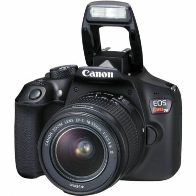 Canon EOS Rebel T6 18.0MP Digital DSLR Camera Kit + 18/55 & 75/300