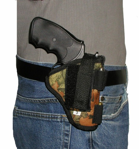 USA Cammo Taurus Judge 4510 Pistol Holster Hip Belt Holds 5 Rounds 45LC 410 - Picture 6 of 6
