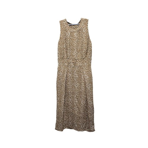 Burberry London Animal Print Knee-Length Dress Size 2 - Picture 1 of 7