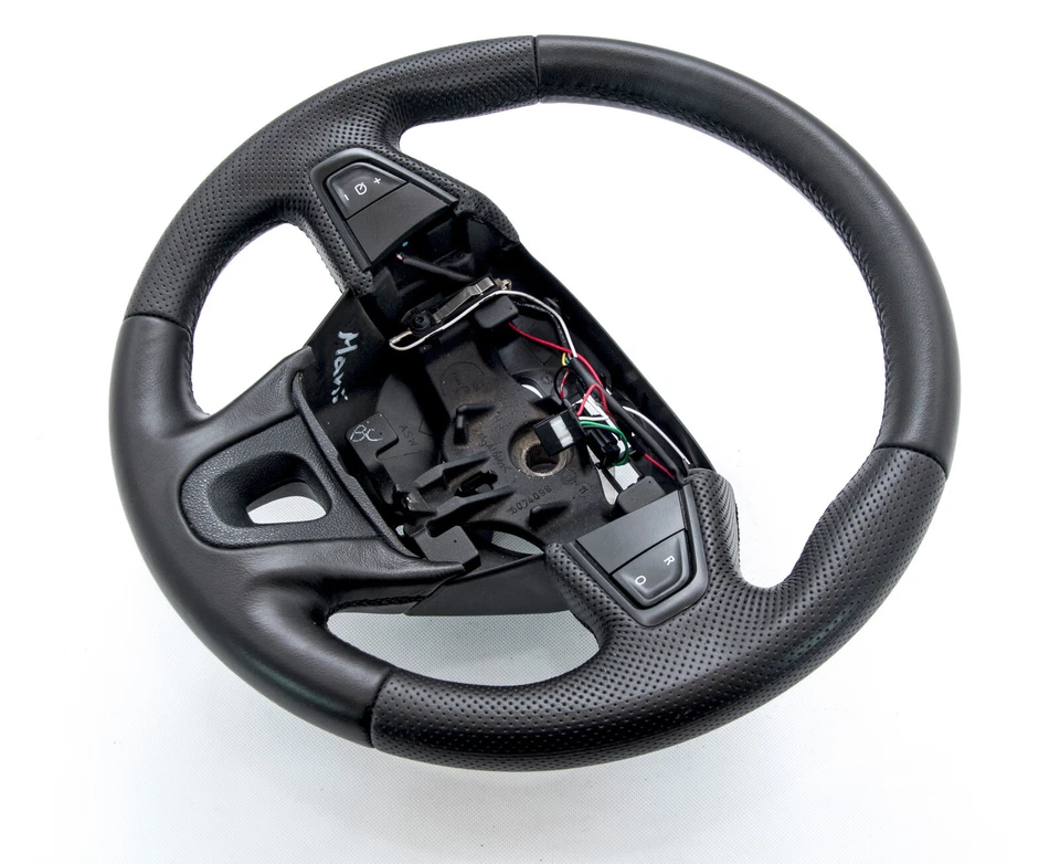 STEERING WHEEL COVER WITH LEATHER FOR RENAULT KANGOO YEAR 2019 NEW LEATHER - Image 3 of 4