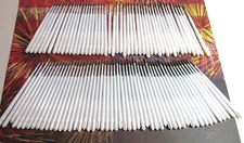 100 BLUE Plastic Ballpoint Pen Ink Refills Medium Point Parker Style-USA seller