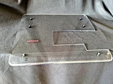 JANOME 11000 CLEAR, LARGE ACRYLIC EXTENSION TABLE - NEW IN THE BOX - 24" X 24"