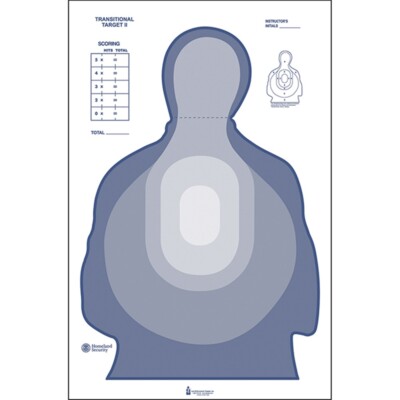 Action Target US Dept of Treasury Transitional Target II 24.5'' x 40'' 100 Per Box