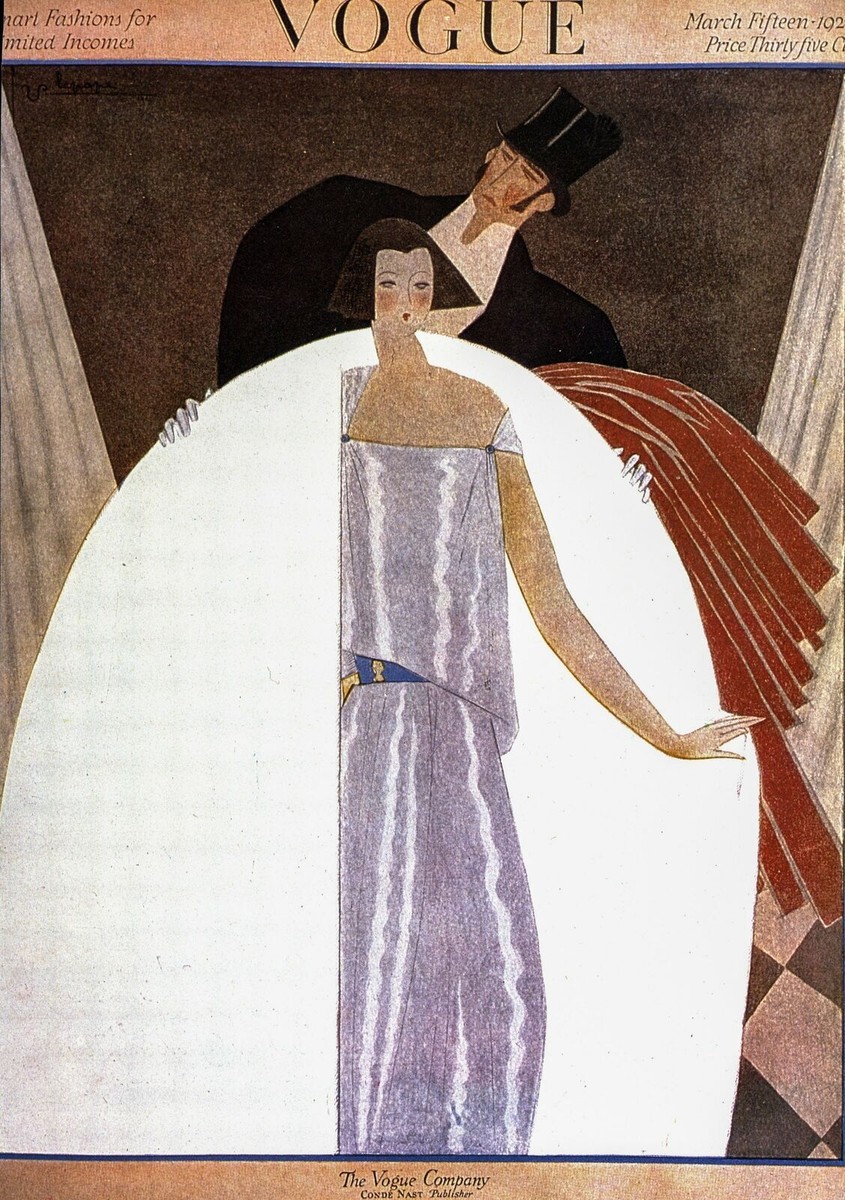 洋書 VOGUE COVERS Vogue cover vintage art book plate (2 sided) [March/June 1922