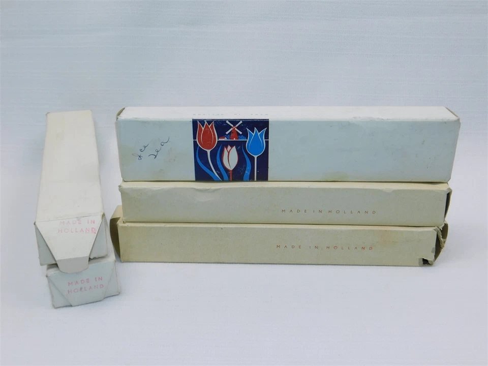 NOS 复古 Amefa 郁金香时间 25 件 混合套装 不锈钢餐具 荷兰 MCM — 第 2/4 张图片