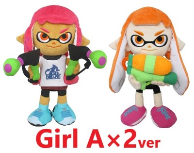 Splatoon Plush Doll Callie Marie Pearl Marina BoyA GirlA All Star Collection Set