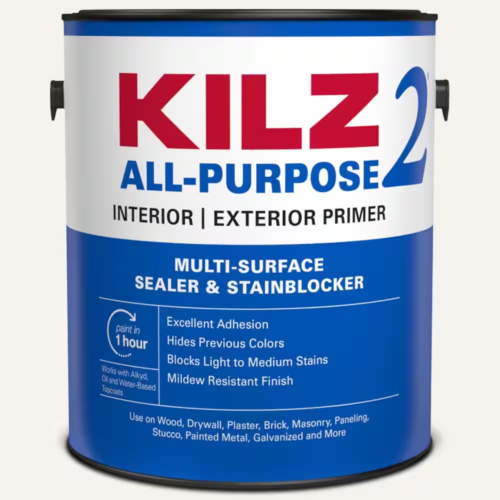 KILZ 2 ALL PURPOSE 1 Gal. White Interior/Exterior Multi-Surface Primer & Sealer