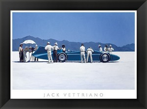 /"Bluebird at Bonneville/" Jack Vettriano 31x24 Framed Art