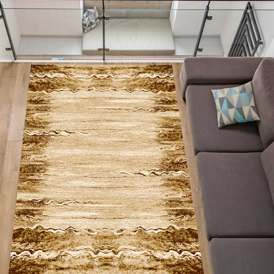 Teppich Klassisch Mediterran Wohnzimmer Flur Diele Farbe Beige Braun 5 Grossen