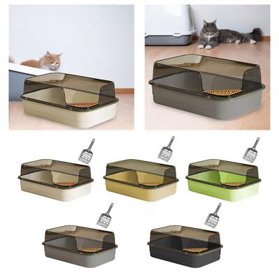 Katzentoilette oben offen hochseitig Anti-Spritzer Haustierbedarf Katzensandkasten