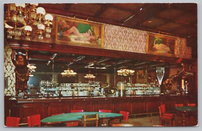 Las Vegas Nevada~Golden Nugget Gambling Hall Saloon~Vintage Postcard