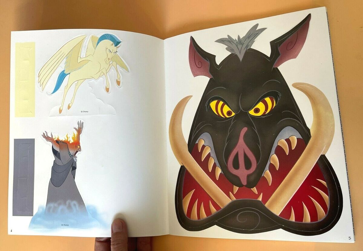 Vintage Disney Hercules 3-D Face Masks Book 1997 Unused Vintage Disney Hercules 3-D Face Masks Book 1997 Unused