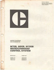 Cat M70B, M80B, M100B Control System Wiring Diagram Schematic (SENB8402) {D1417}