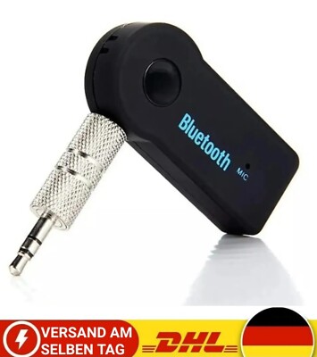 Bluetooth Audio Adapter KFZ Receiver AUX Auto 3.5mm Klinke Empfänger Musik NEU
