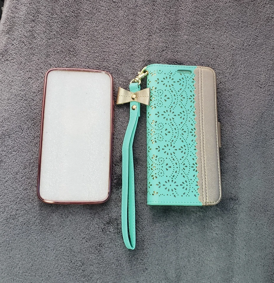 Motorola Moto E4 Protective Flip Wallet & Ring Holder Phone Cases (Lot of 2) - Image 4 of 4