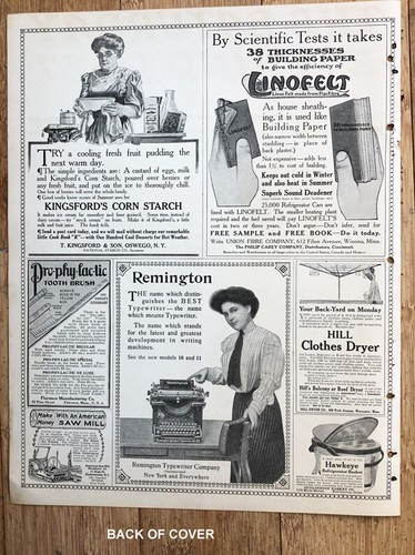 1909 Original SAMSTAGABEND POST BRIEF " Bull’s-Eye Gun " ILLUSTRATION Kunst - Bild 3 von 3