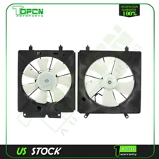 Radiator Condenser Cooling Fan Assembly For 2002 2003 2004 2005 2006 Honda CR-V