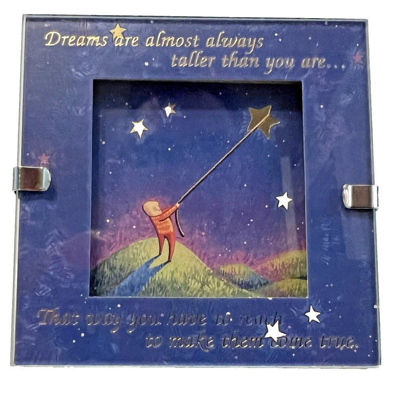 Tiny Framed 3D Inspirational Art - Colorful Abstract Design with Lifting Message