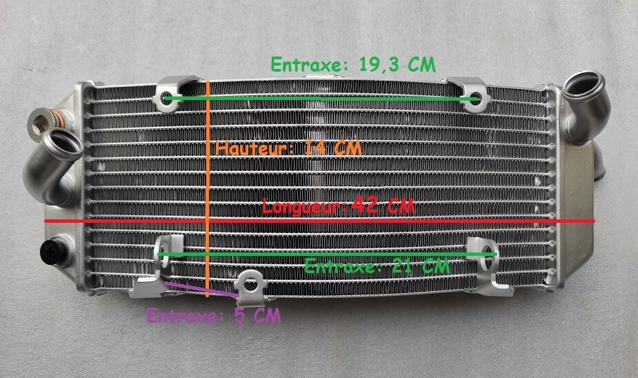 Radiateur pour TMAX 500 neuf idéal pour remplacer une pièce usée sur XP500 2009