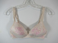 Warner's Elements of Bliss Bra 36C Beige/Pink Wireless Lift 04003O