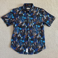 RSVLTS Star Wars New Hope Button Down Shirt Men's Small Trilogy KunuFlex