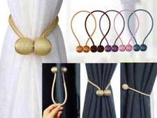 2 pcs Magnetic curtain tiebacks - curtain holdbacks, window curtain accessories