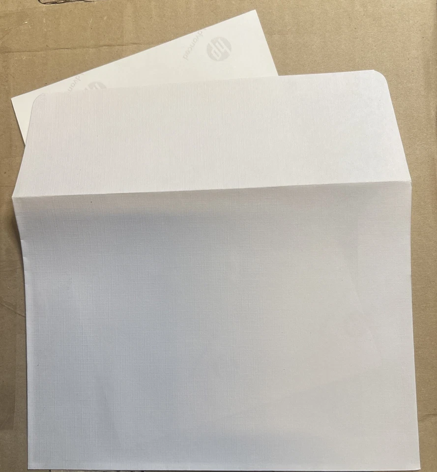 100 Qty) HP Print 5x7 Photo paper with envelope (10 Packs Of 10) White - Image 2 of 4