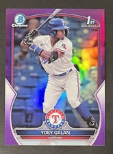⚾(you pick) Texas Rangers 2023 Bowman Chrome  (base parallels autos)🔵🔴
