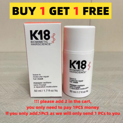 K18 Hair Mask Leave In Molecular Repair Biomimetic Hairscience 50ml 1.7oz