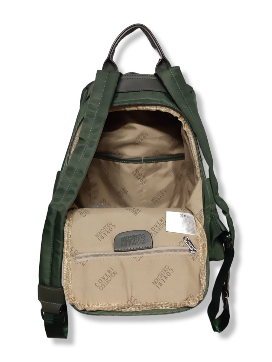 Zaino Antifurto Nova In Nylon - Piccolo E Spazioso, Verde, 35x26x9 Cm - Foto 9