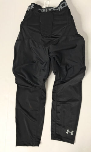 Under Armour Gameday UA Pro 7-Pad 3/4 Tight, Size Large, Black, UA1360105-001 - Picture 2 of 5