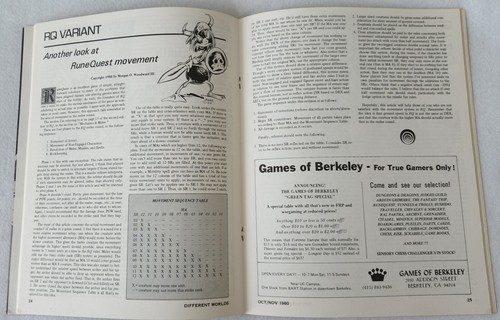 Different Worlds Magazine, Issue 10,  1980, RPG - Picture 4 of 10