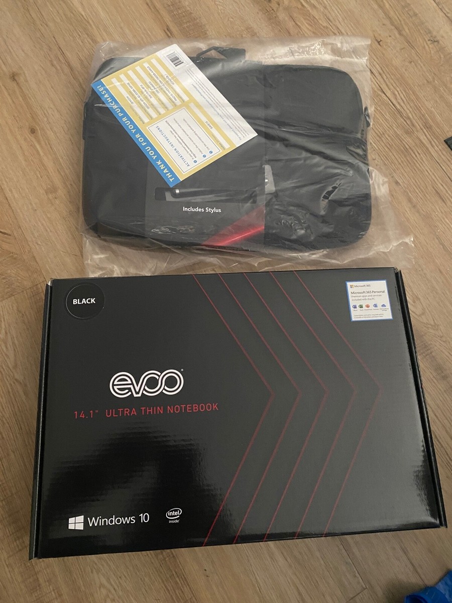 EVOO EVC141-6BK Elite Series Notebook 64GB N3350 4GB - Main Image