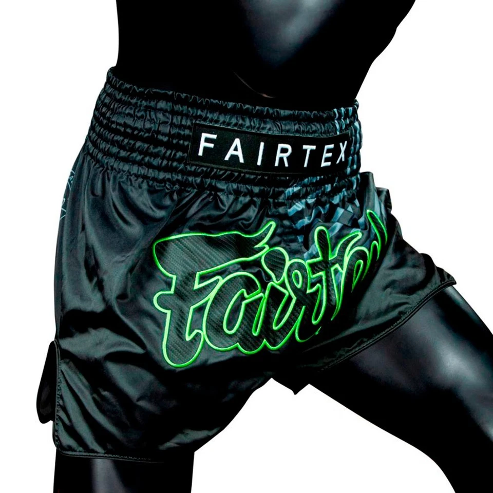 Fairtex Muay Thai Boxing Shorts BS1924 Racer Black Kickboxing MMA Ships From USA - Image 3 of 4