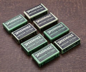 Vintage Speedball Linoleum Original Boxes USA NO BLADES