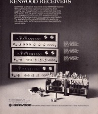 Vintage Print Ad 1975 - Kenwood KR Series Receivers