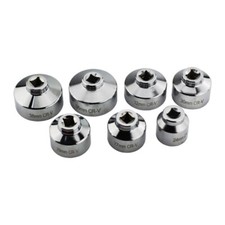 7pcs Oil Filter Socket Set Cup Socket Tool Set Cap Wrench 24 27 29 30 32 36 38mm