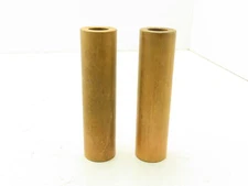 SCS-813-6 Sintered Bronze Oiled Bar Stock Brass Sleeve 1"x1-5/8"-6-1/2" Lot of 2