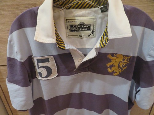 Canterbury Of New Zealand Rugby Azul Rayas Polo Escudo León Perú Algodón L - Imagen 2 de 17