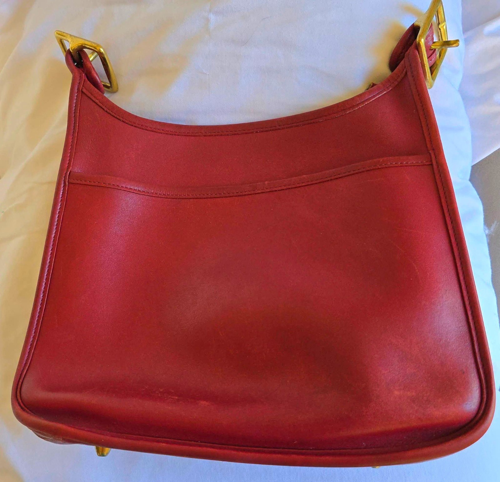Vintage Coach Legacy Janice 9966 Red Leather Shoulder/Crossbody Bag image 3