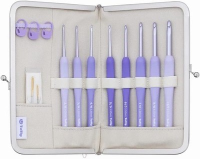 Tulip Etimo Murasaki Crochet Hook Set Cushion Grip TEM-001 Japan New