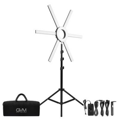 GVM Ring Light Kit with Tripod, 90W LED Circle Light with Detachable Light Ba...