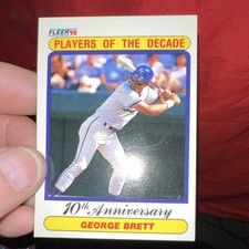Fleer 1990 Players of the Decade George Brett #621 10th Anniversary Royals Card
