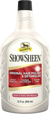 Absorbine ShowSheen Hair Polish & 32 fl oz Refill (No Sprayer), White 