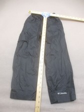 Columbia Size XXS 4/5 Kids Black Pull On Pocket Logo Outdoor Rain Pants 965