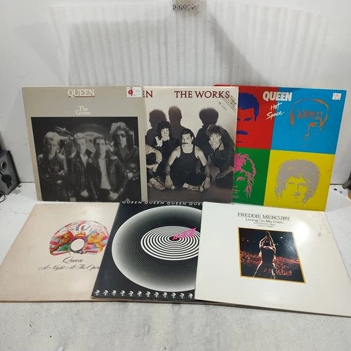 Queen Vinyl Lot (6) Vintage Pressings Play Guarantee 2 Are Promotional NFS