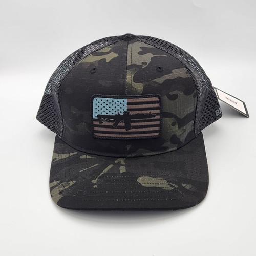 Sombrero Black Rifle Coffee Company Bandera Americana Richardson Snapback Camuflaje NUEVO CON ETIQUETAS NUEVO