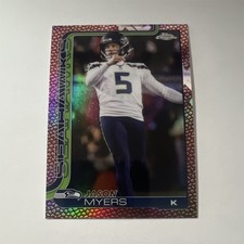 2025 Topps chrome Jason Myers #280 Leather football refractor 